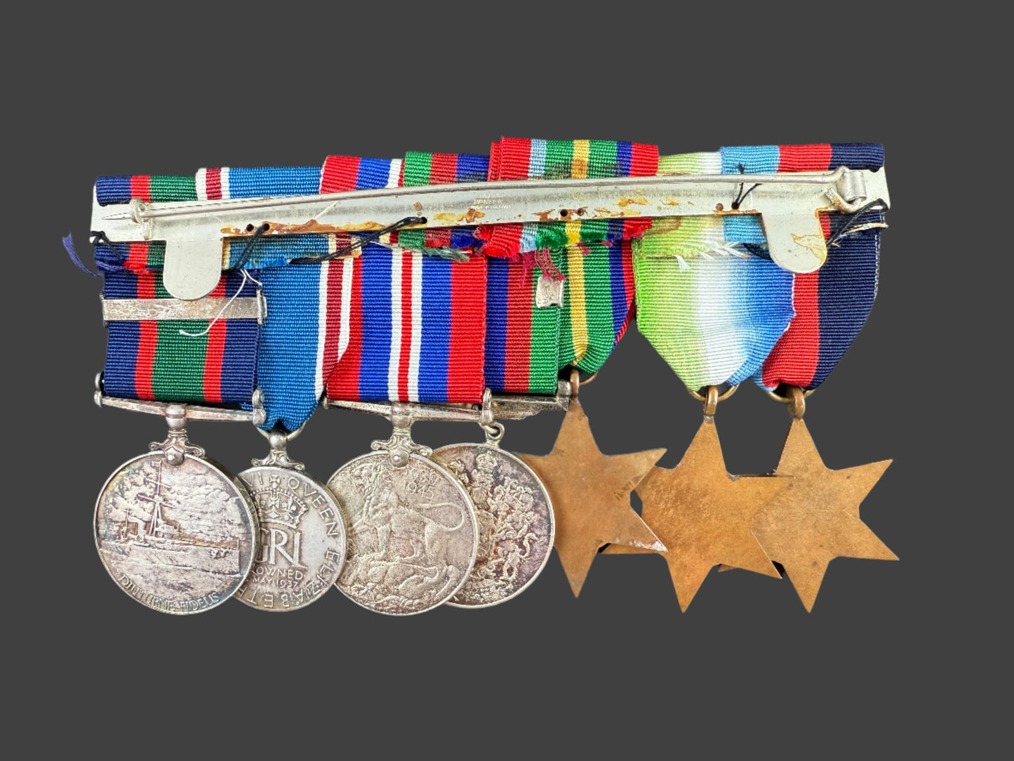 WWII - Canadian - Royal Canadian Naval Volunteer Reserve - Long Service Medal Group - Brown
