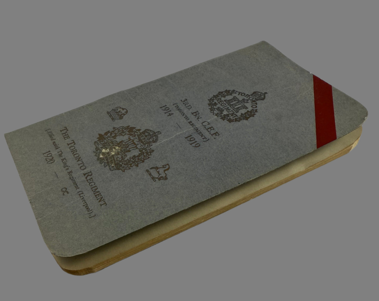WWI - Canadian 3rd Infantry Battalion / Toronto Regiment - Booklet