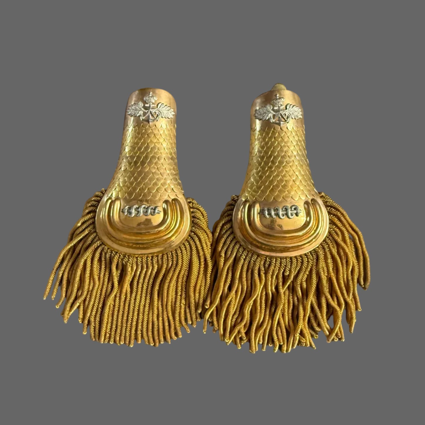 Italy - WWI - Medical Officer Shoulder Boards - Full Dress Uniform - Italian Navy