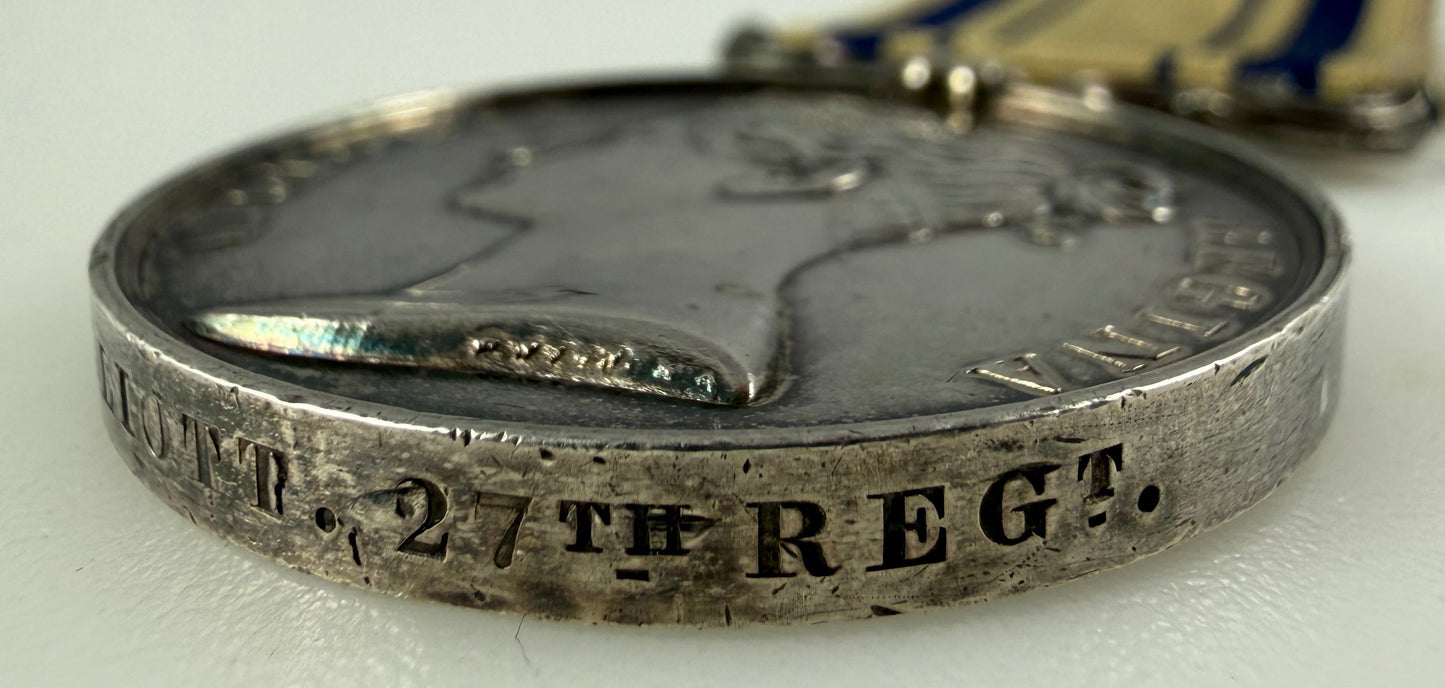 British - Pre-WWI - South Africa Medal 1834-53 - 27th (Inniskilling) Regiment - Elliott