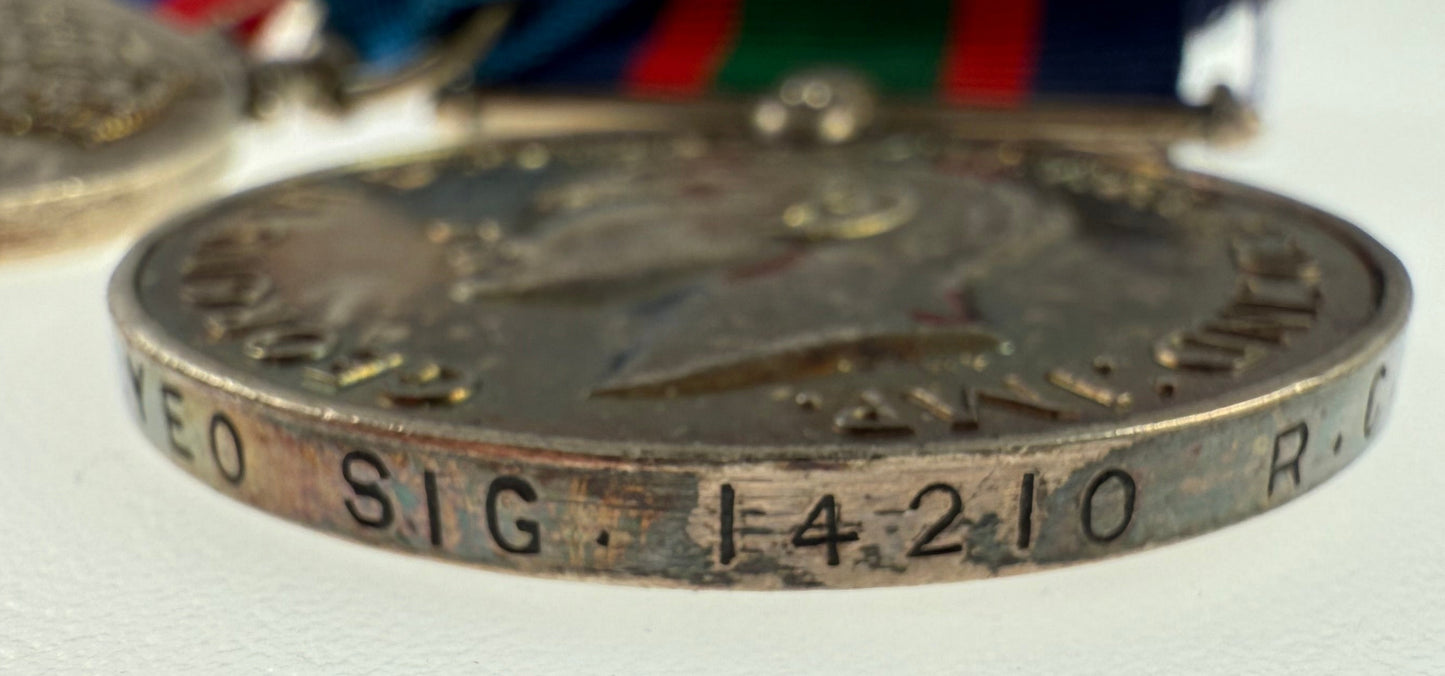 WWII - Canadian - Royal Canadian Naval Volunteer Reserve - Long Service Medal Group - Brown