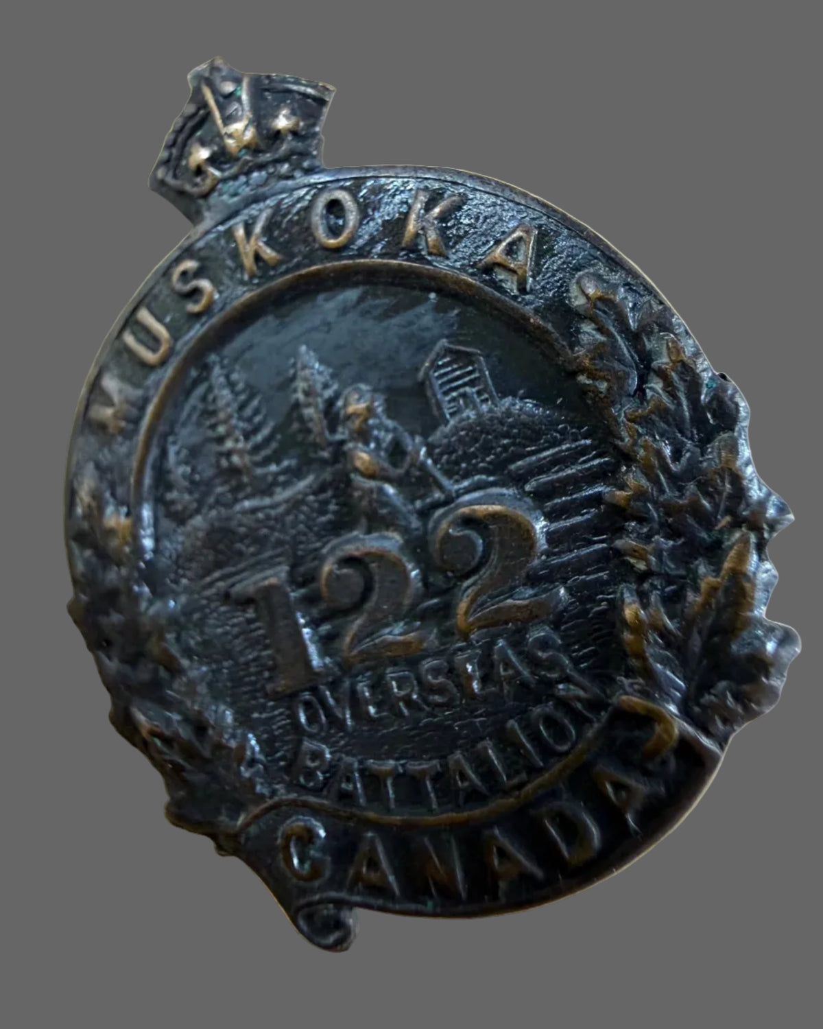 Canadian – WWI – 122nd Canadian Infantry Battalion (Muskoka) - Collar Badges