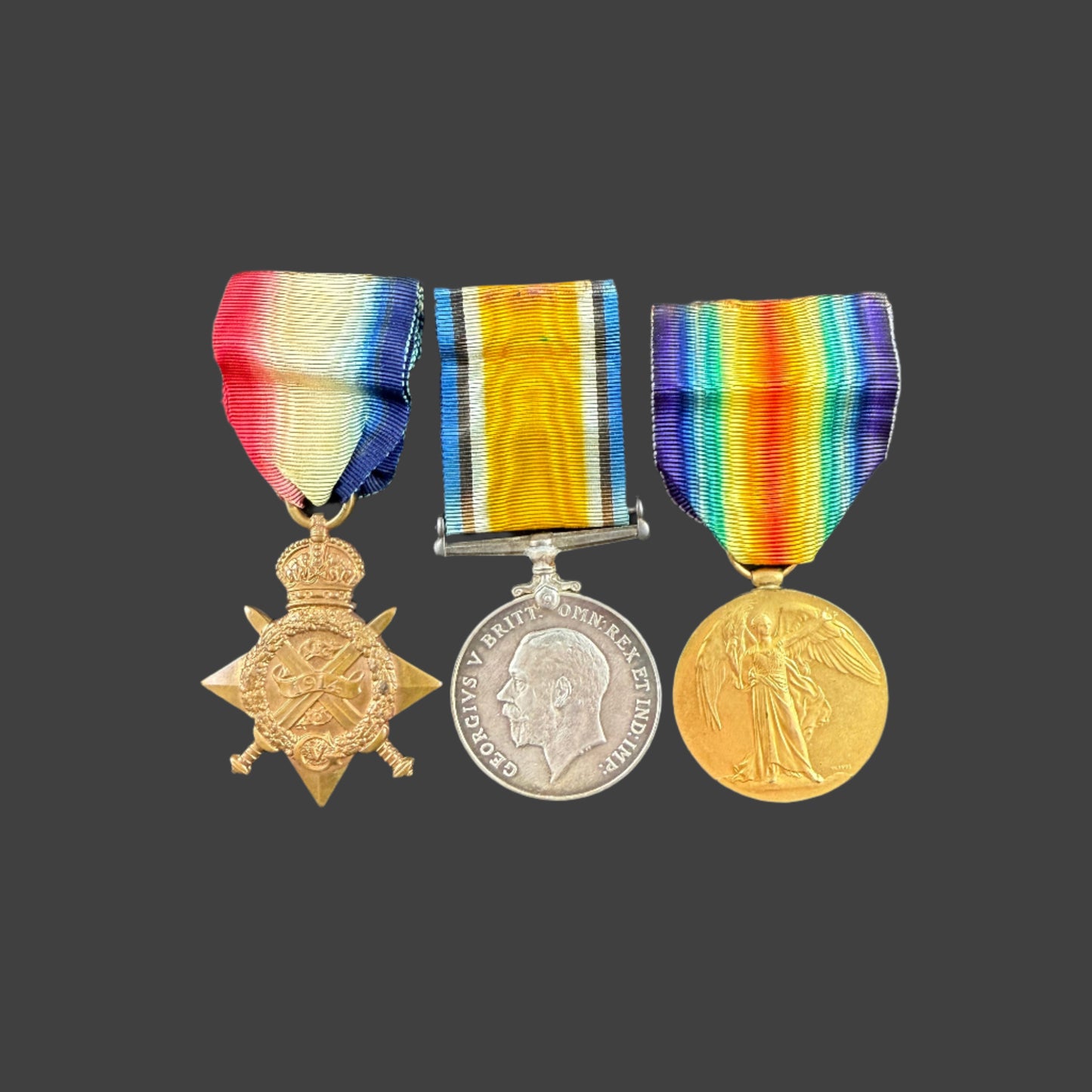 WWI - 1914 Star Medal Trio - Officer - Royal Field Artillery - MiD - Bulteel - KIA