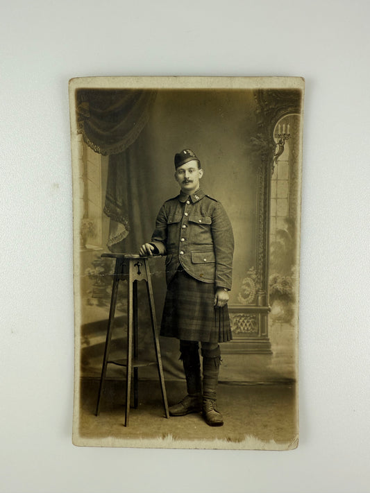 Canadian - WWI - CEF Photo Postcard - 13th Battalion (Royal Highlanders of Canada / Black Watch)