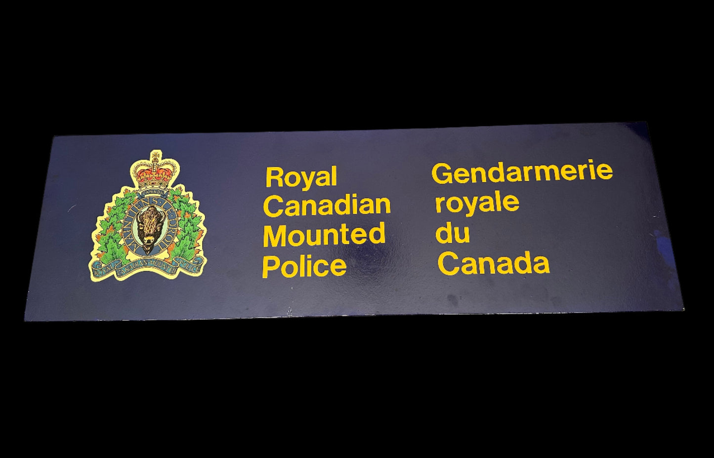 Royal Canadian Mounted Police Vintage Detachment Sign