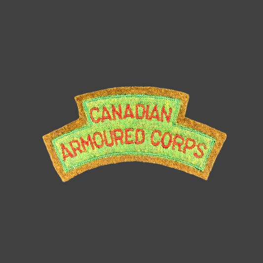 Canadian WWII - Canadian Armoured Corps - Cloth Shoulder Title