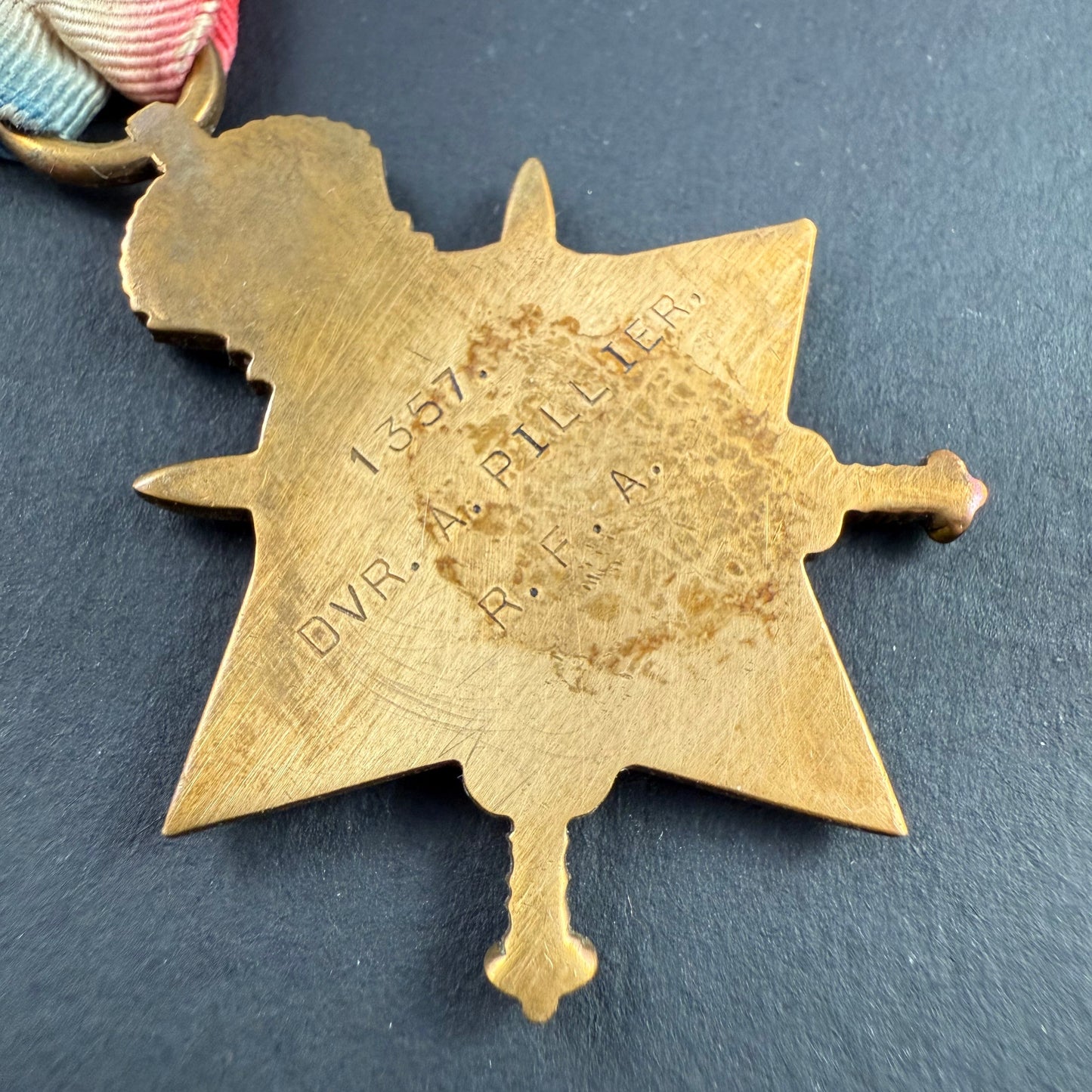 WWI - 1914-15 Medal Trio to Royal Field Artillery - Pillier