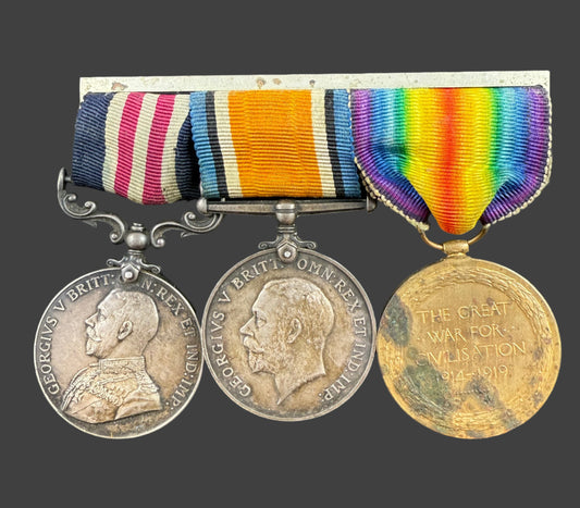 WWI - Military Medal and BWM/VM Medal Pair to 50th Canadian Infantry Battalion - Swanson