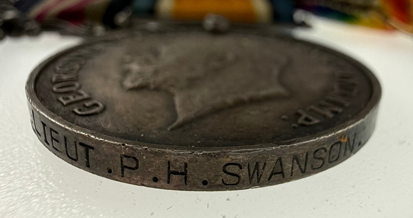 WWI - Military Medal and BWM/VM Medal Pair to 50th Canadian Infantry Battalion - Swanson