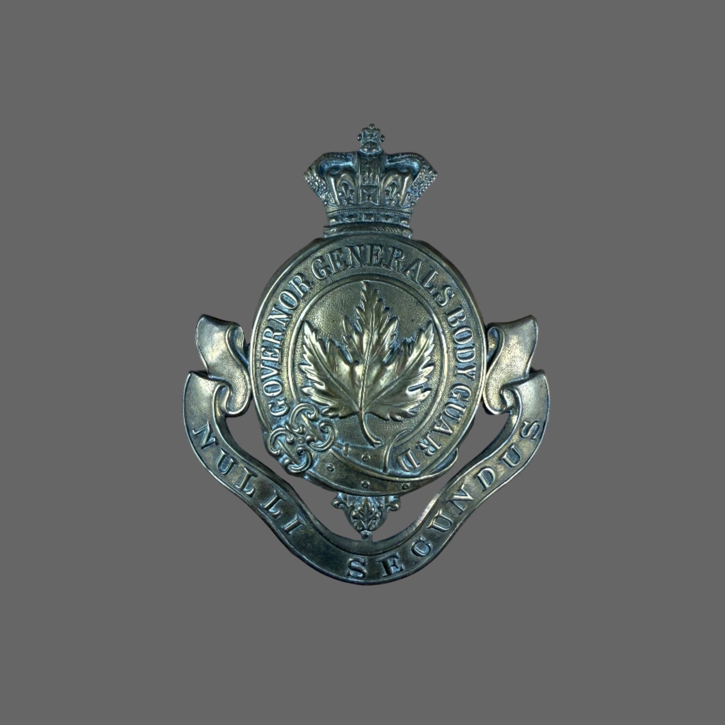 Canadian Pre-WWI - Governor General's Body Guard (GGBG) - Helmet Plate - Victorian