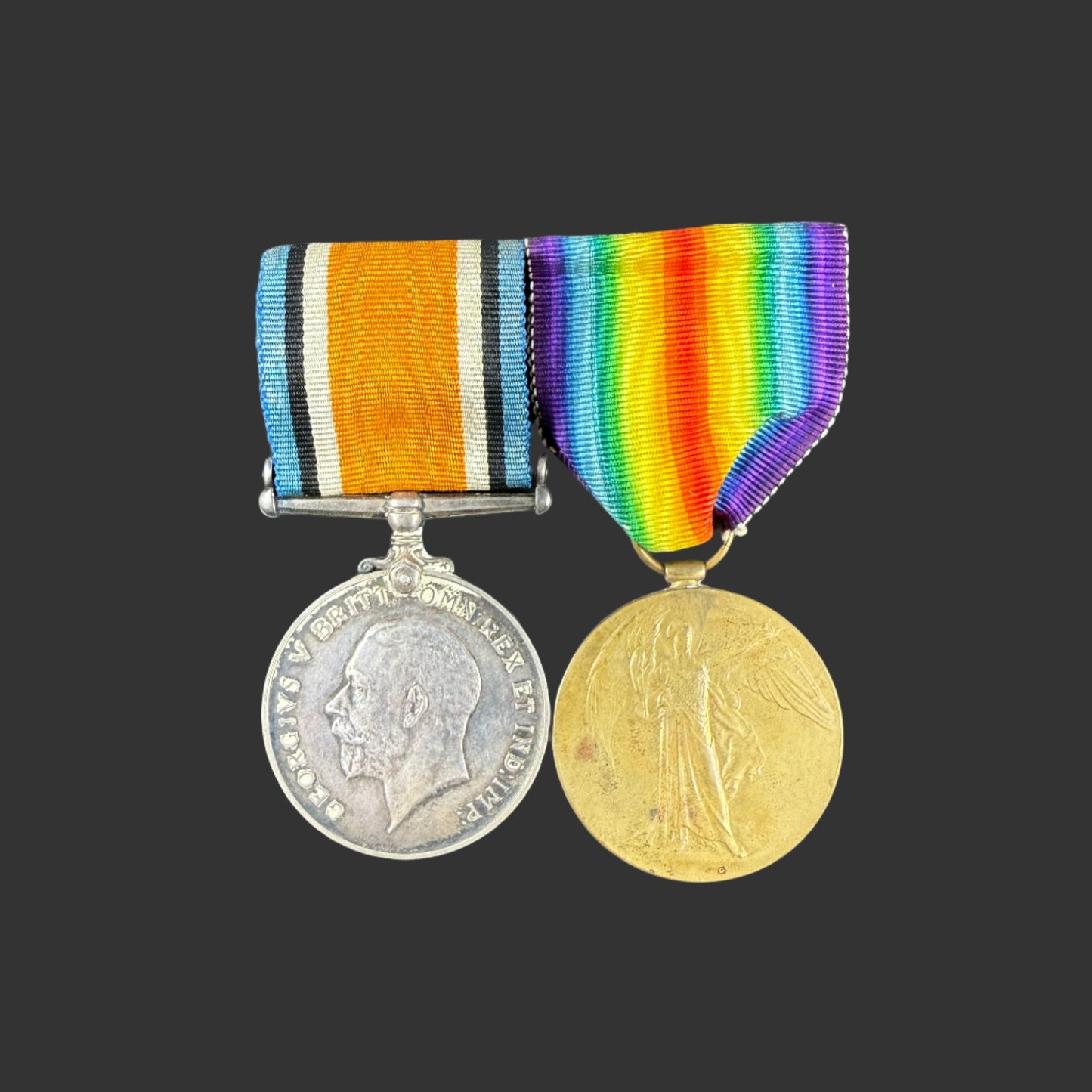 WWI Canadian - Medal Pair - Royal Air Force - Pilot - Henderson