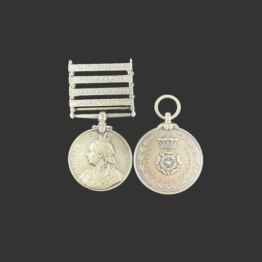 British -  Boer War - Medal Pair - Yorkshire Imperial Yeomanry - White