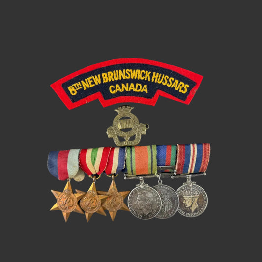 Canadian WWII - Medal Group - 8th Princess Louise's (New Brunswick) Hussars - Snelling