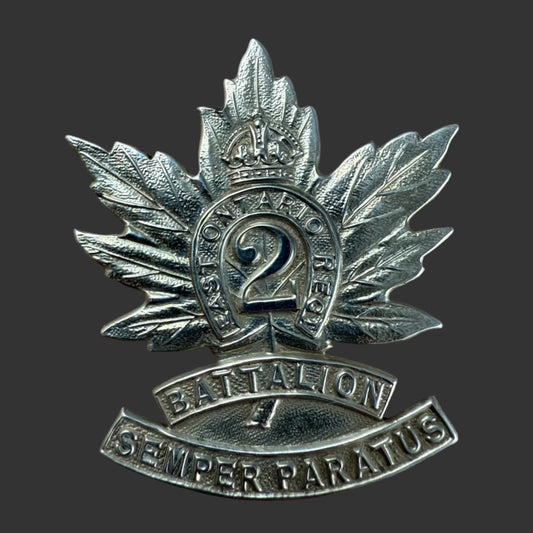 Canadian - WWI - CEF Cap Badge - 2nd Canadian Infantry Battalion (Eastern Ontario)