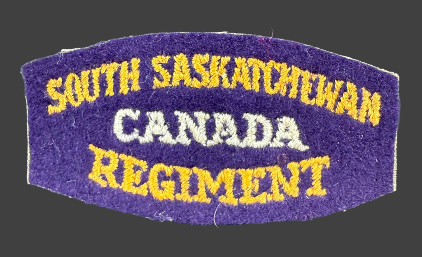 Canadian WWII - South Saskatchewan Regiment - Cloth Shoulder Title