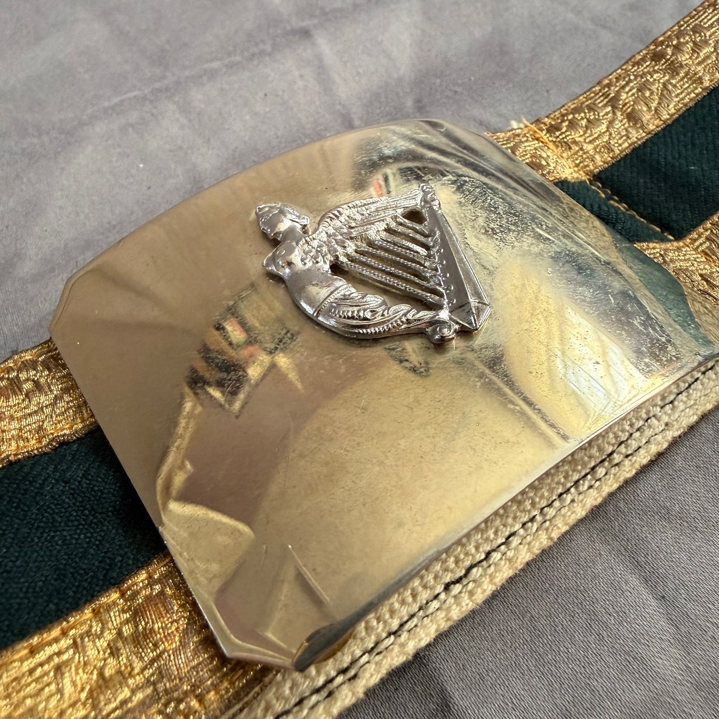 Canadian - Post-WWII - Officer Waist Belt and Buckle - Irish Regiment of Canada
