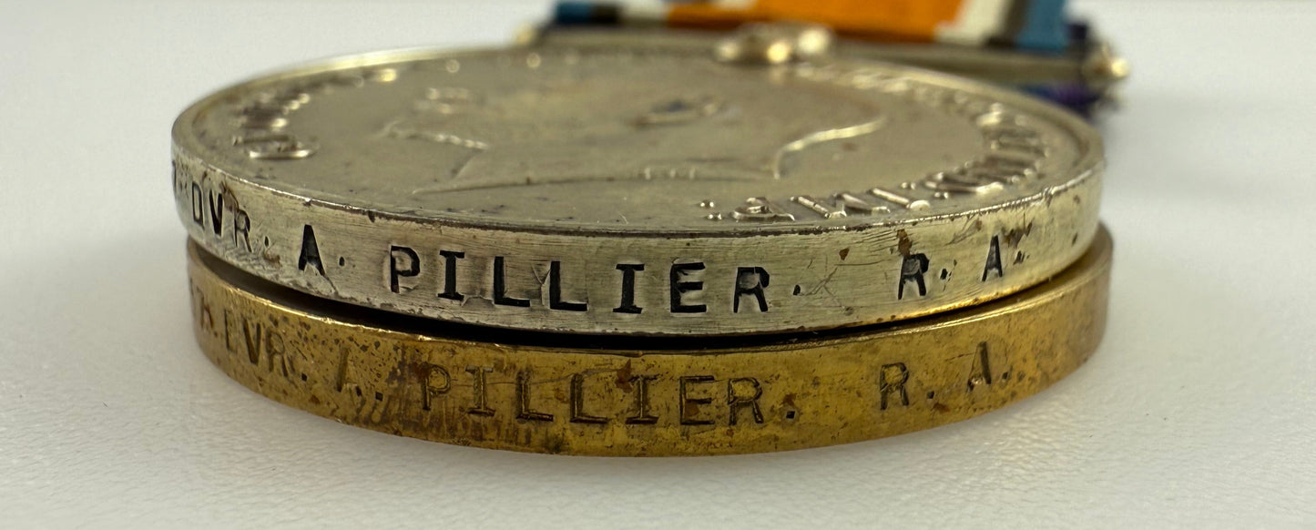 WWI - 1914-15 Medal Trio to Royal Field Artillery - Pillier