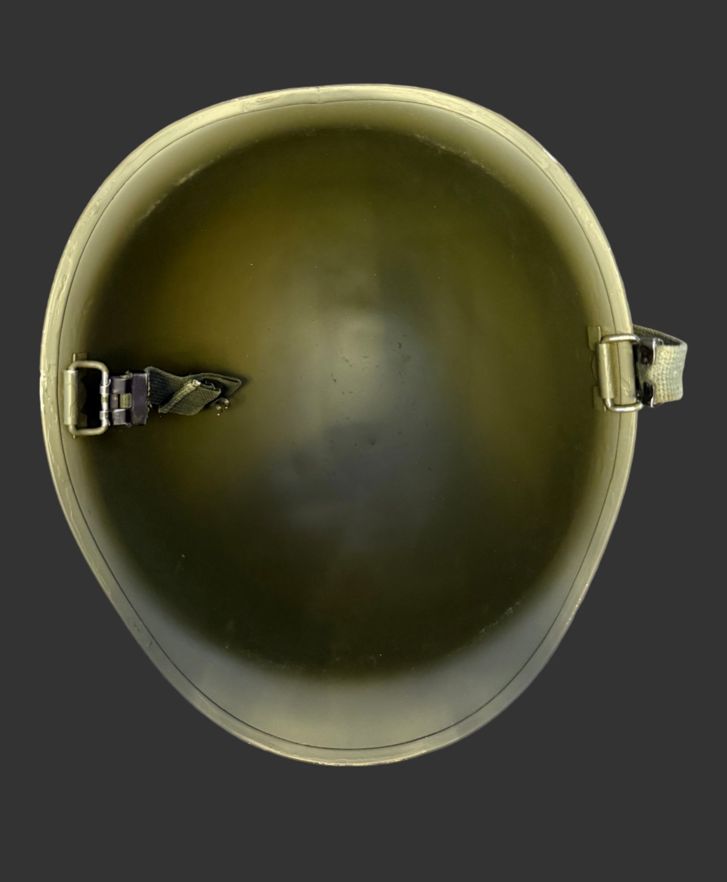 American - WWII - M1 Helmet - Swivel Bale - Rear Seam