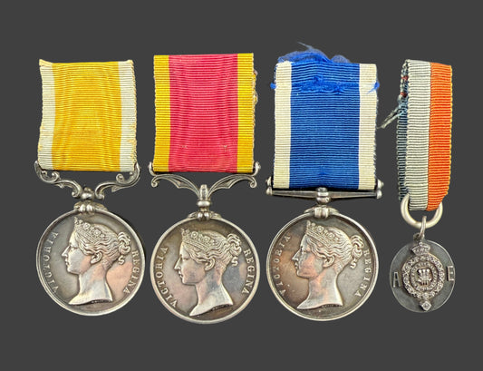 Victorian - Royal Navy Baltic, China, Long Service and Good Conduct Medal Group - Russell