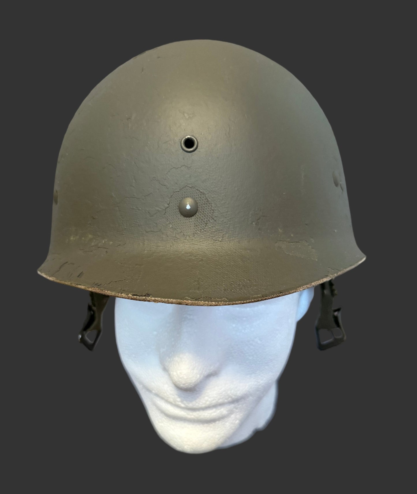 American - WWII - M1 Helmet - Swivel Bale - Rear Seam