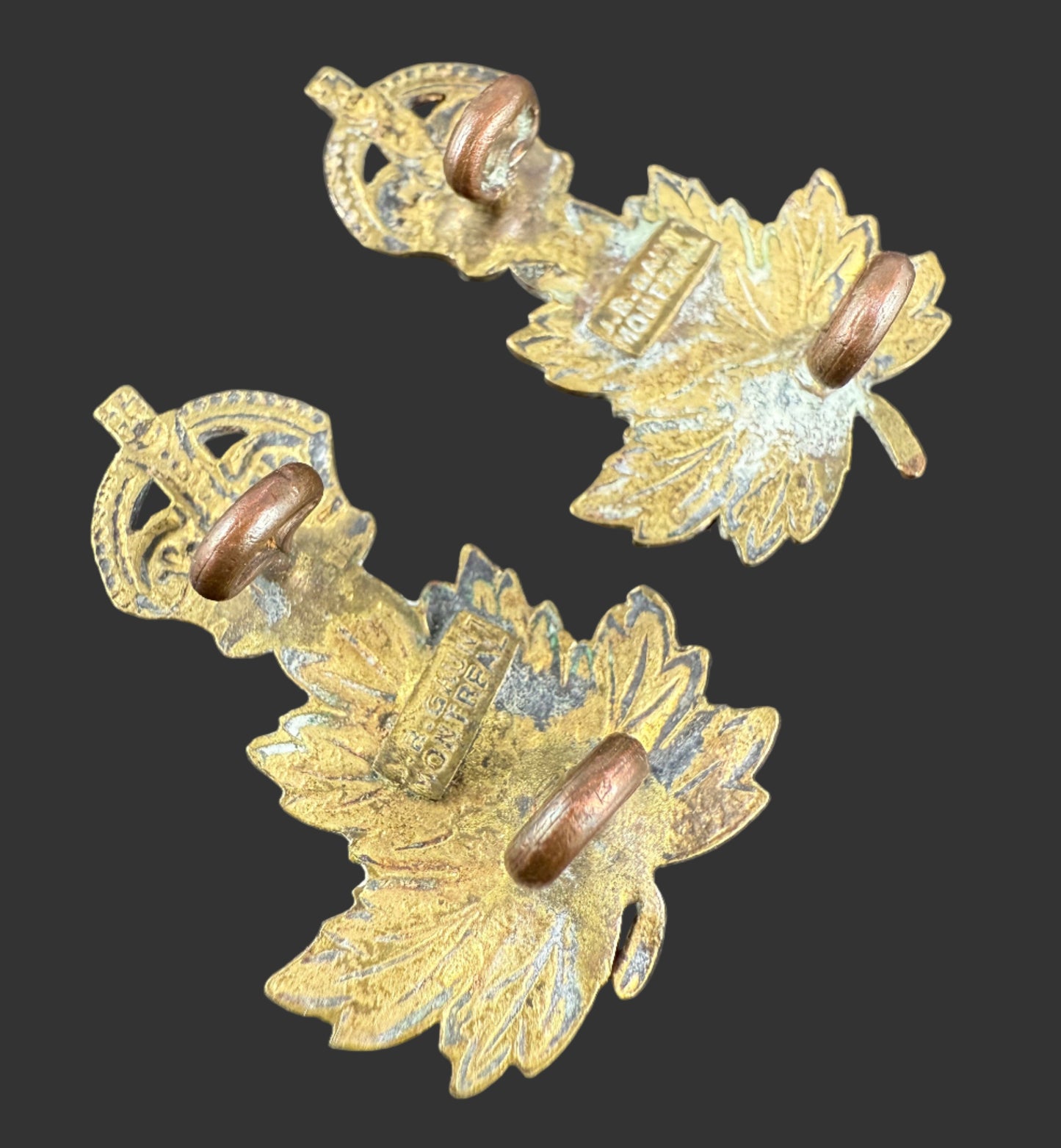 Canadian Pre-WWI - Governor General's Body Guard (GGBG) - Collar Badges