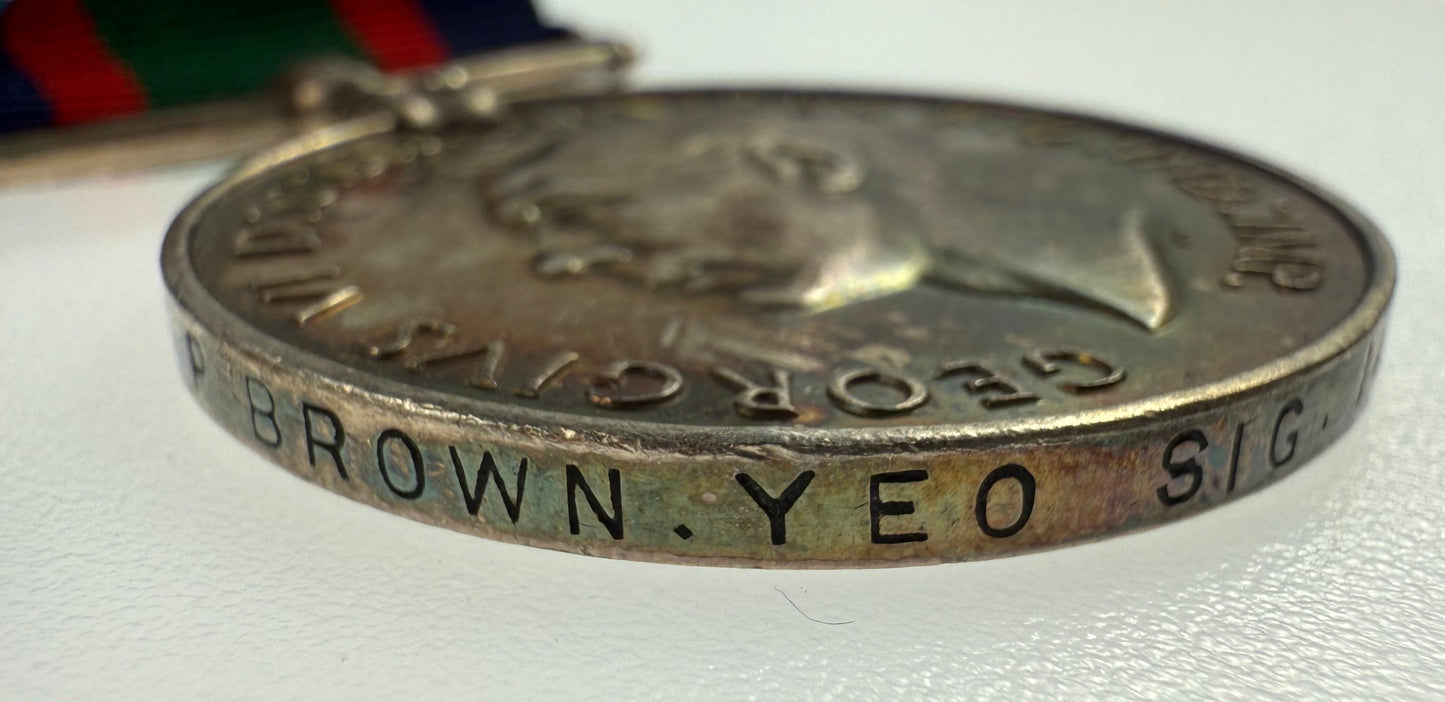 WWII - Canadian - Royal Canadian Naval Volunteer Reserve - Long Service Medal Group - Brown