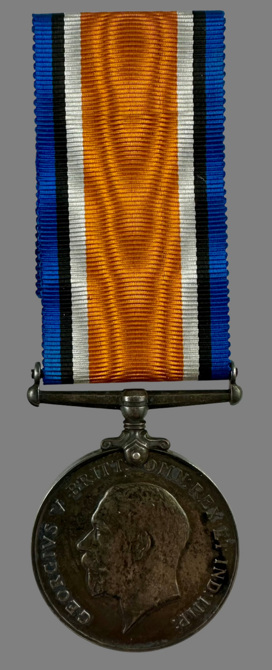 WWI British War Medal - American Officer - Harvard Medical Unit - Lacey