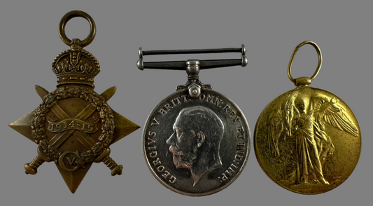 1914-15 Trio to Durham Light Infantry - McGill - KIA
