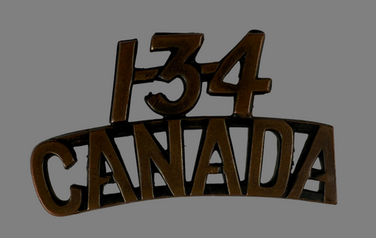 WWI - 134th Canadian Infantry Battalion (48th Highlanders) Shoulder Title