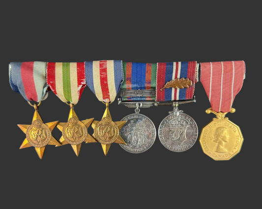 Canadian - WWII - Long Service Medal Group - Mentioned in Despatches - McDonald