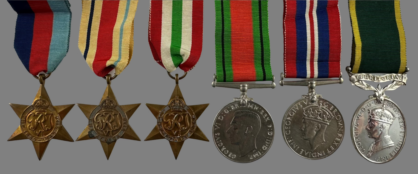 British WWII  - Long Service Medal Group to Royal Artillery - Butt