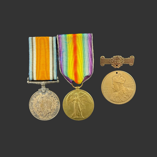 WWI Medal Pair to 3rd Canadian Railway Troops - Bishop