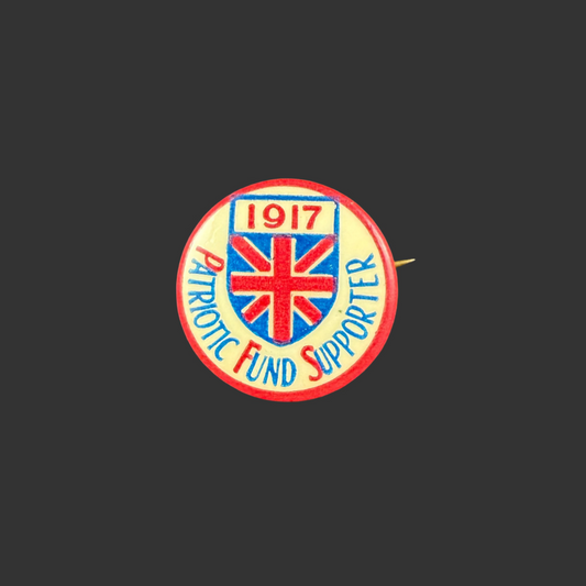 Canadian - WWI - CEF - Patriotic Fund Supporter Pin - 1917