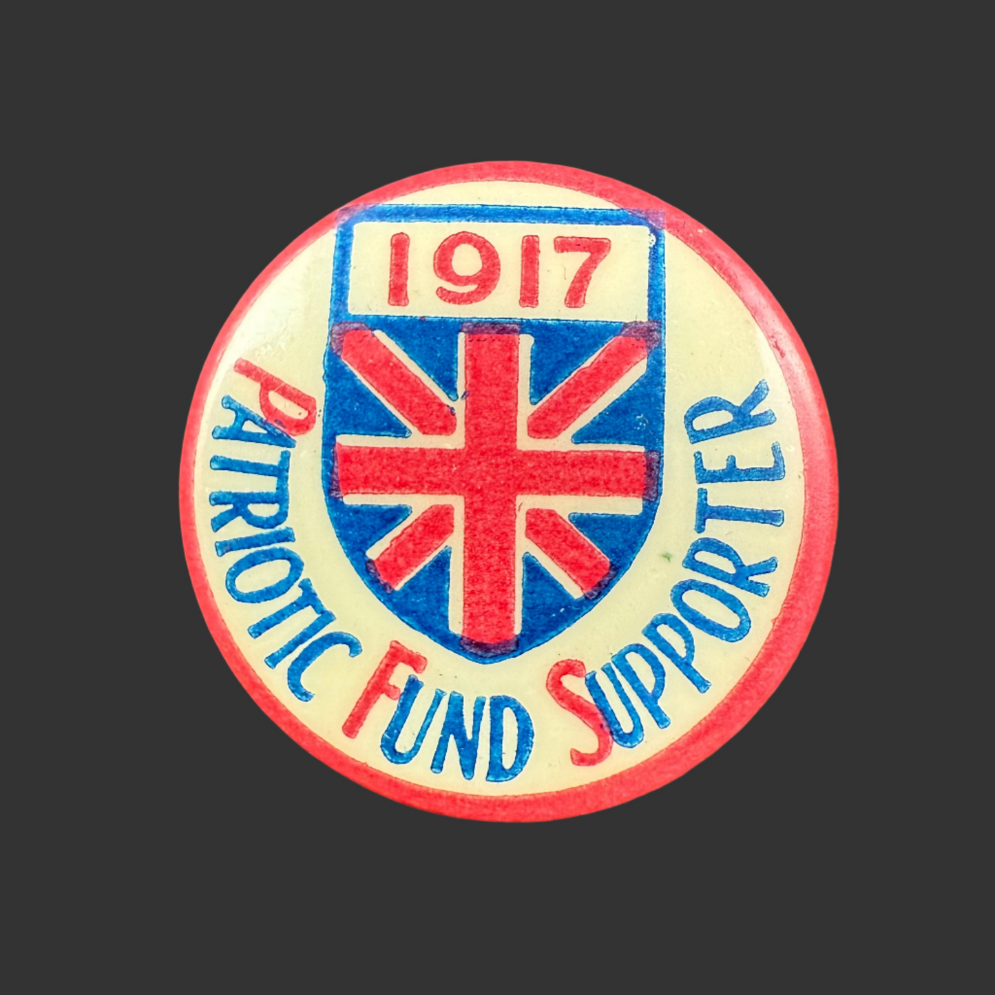 Canadian - WWI - CEF - Patriotic Fund Supporter Pin - 1917