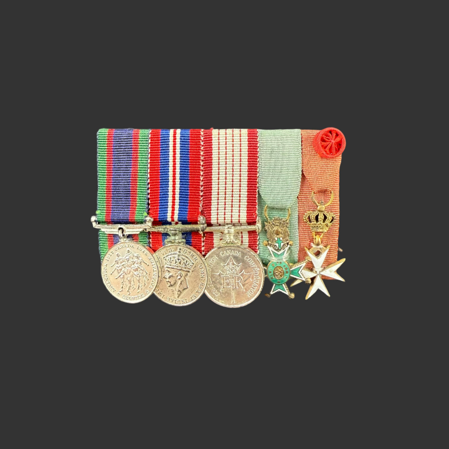 Canadian - WWII - Medal Group Order of St Lazarus - Period Miniatures