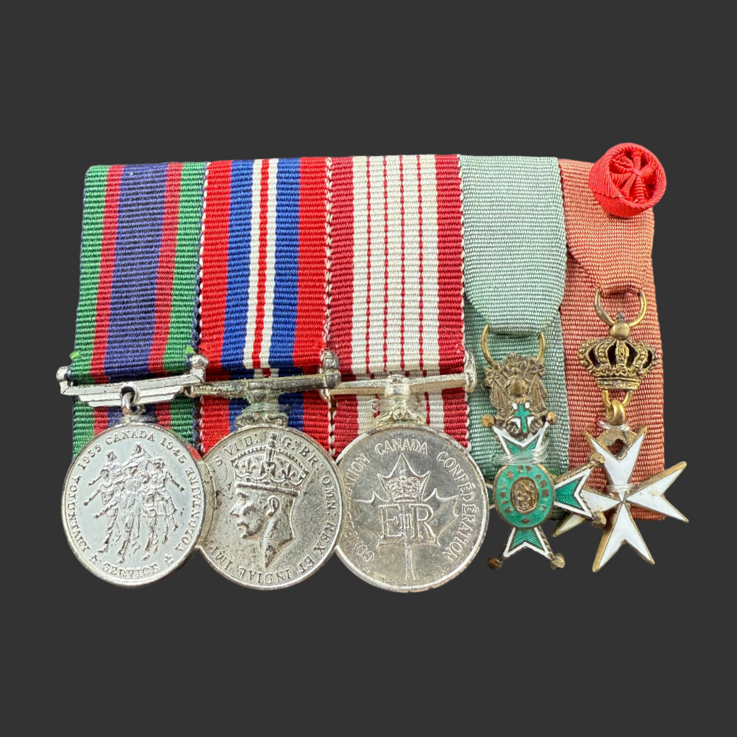 Canadian - WWII - Medal Group Order of St Lazarus - Period Miniatures