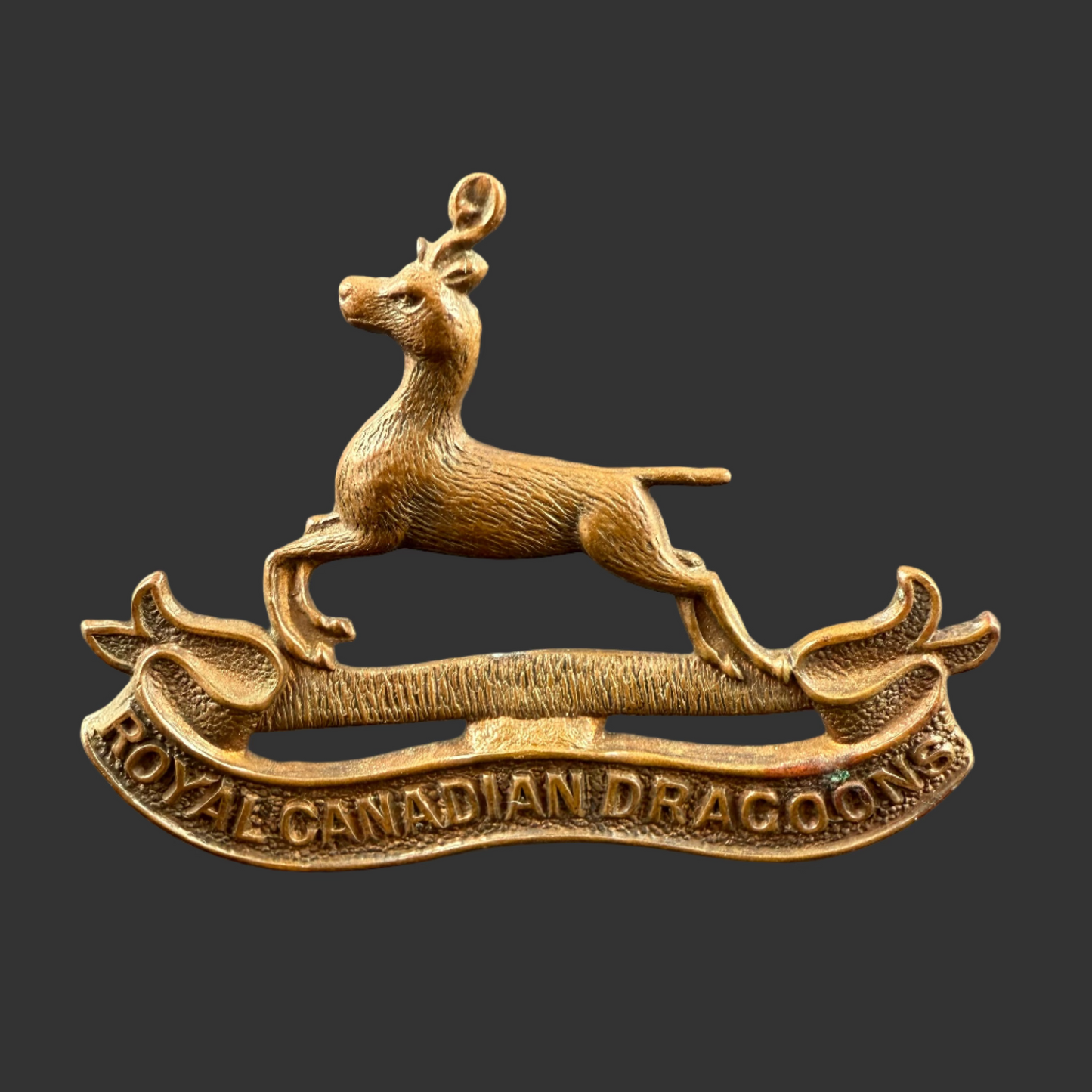 Canadian - Post-WWI - Royal Canadian Dragoons - Cap Badge - Scully