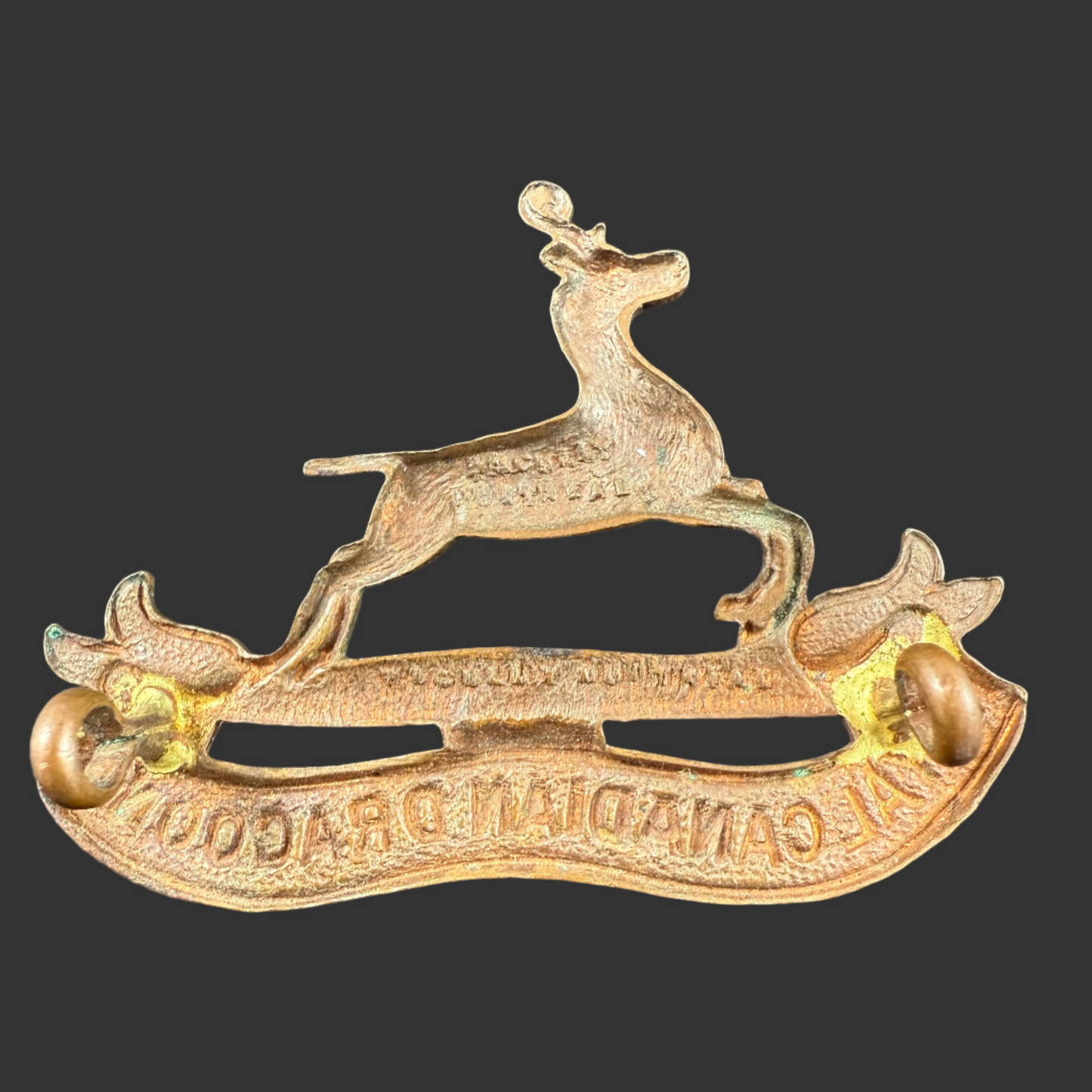 Canadian - Post-WWI - Royal Canadian Dragoons - Cap Badge - Scully