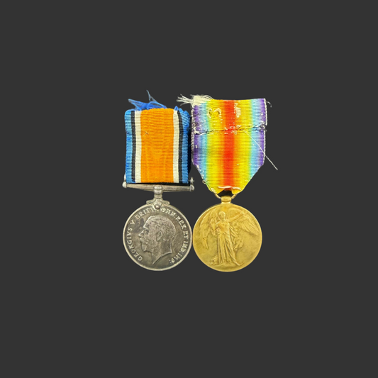 British - WWI - Medal Pair to Egyptian Army Veterinary Corps - Officer - MiD