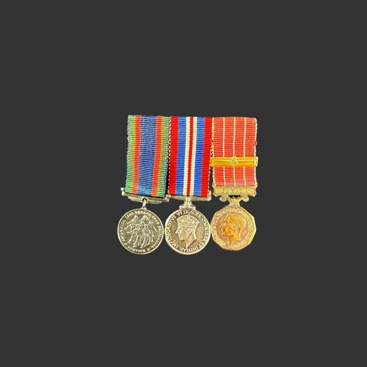 Canadian - WWII - Long Service Medal Group - Canadian Forces Decoration (Geo VI) - Period Miniatures