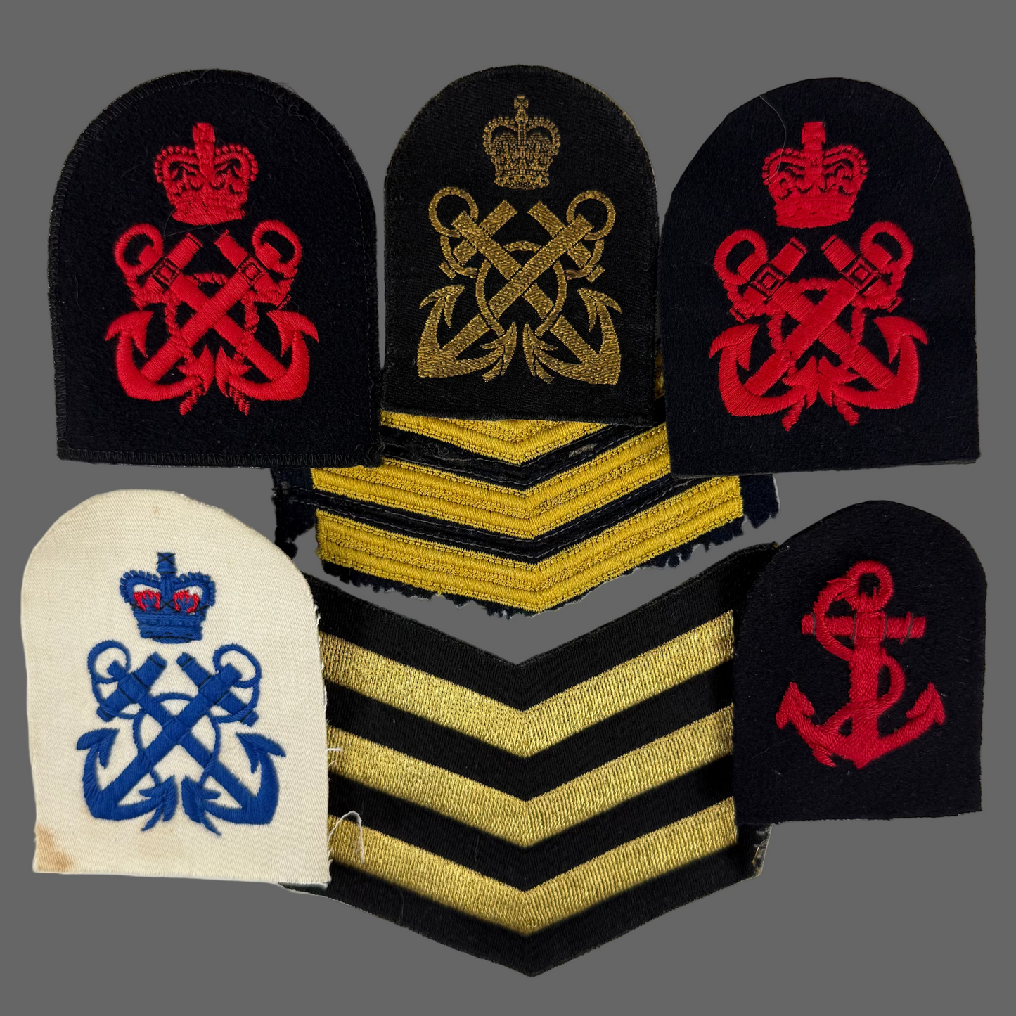 Canadian post-WWII - Royal Canadian Navy - Collection of Rank Badges