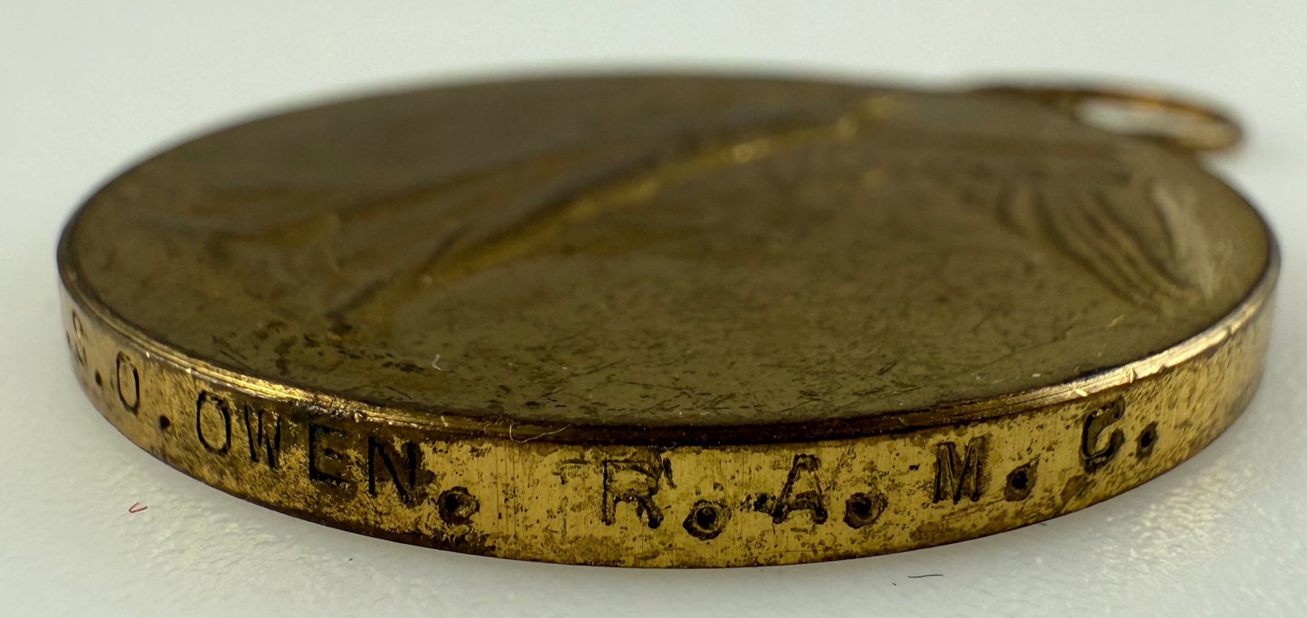 British - WWI - Victory Medal - Royal Army Medical Corps - Owen