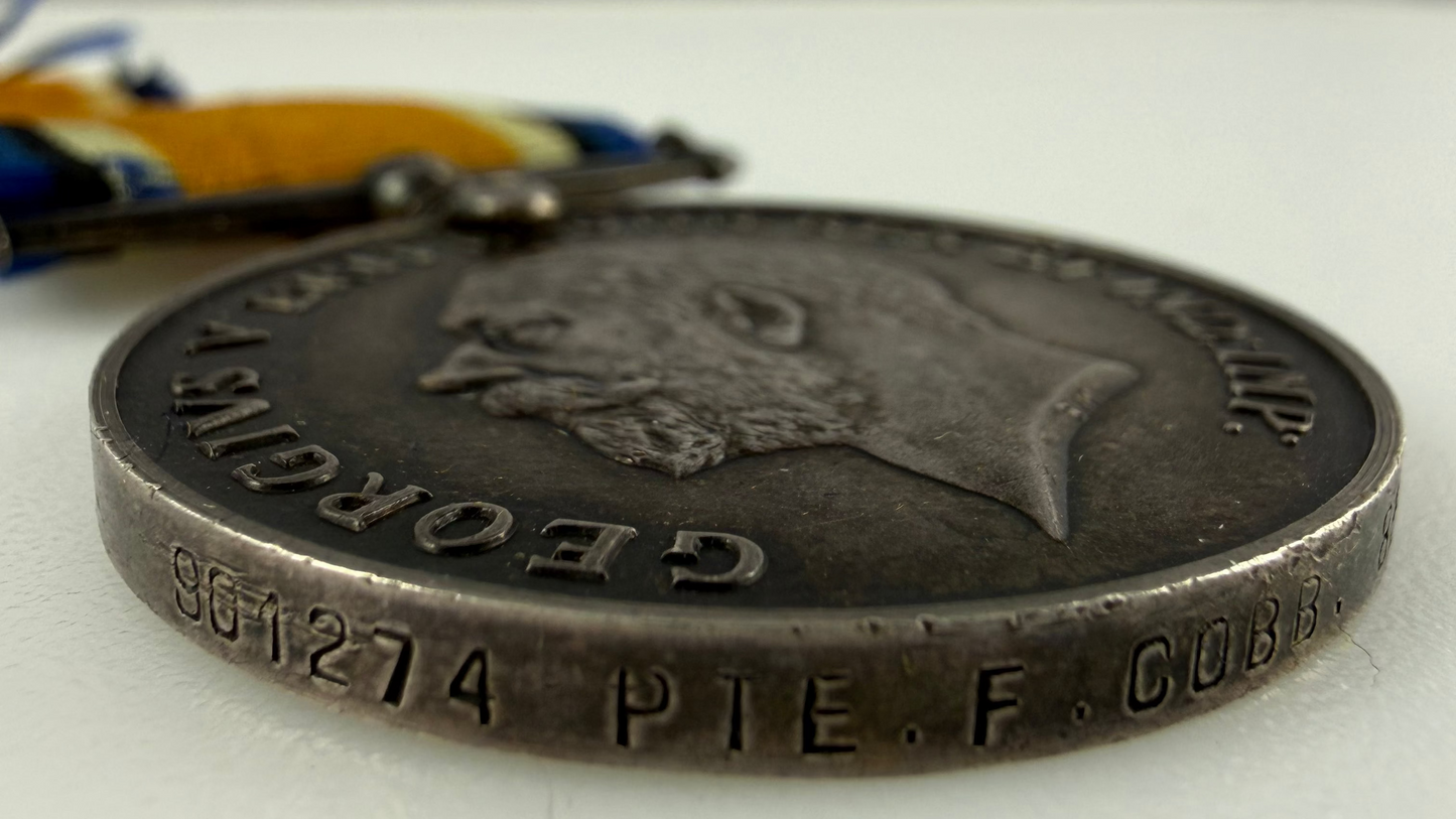 Canadian - WWI - Medal Pair to 85th Canadian Infantry Battalion - Cobb