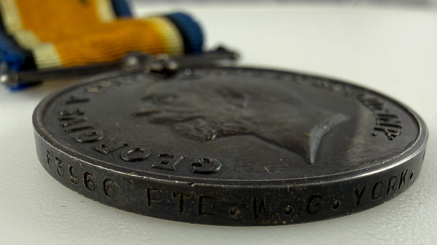 Canadian - WWI - 1914-15 Medal Trio to 13th/14th Canadian Infantry Battalion - WIA - York