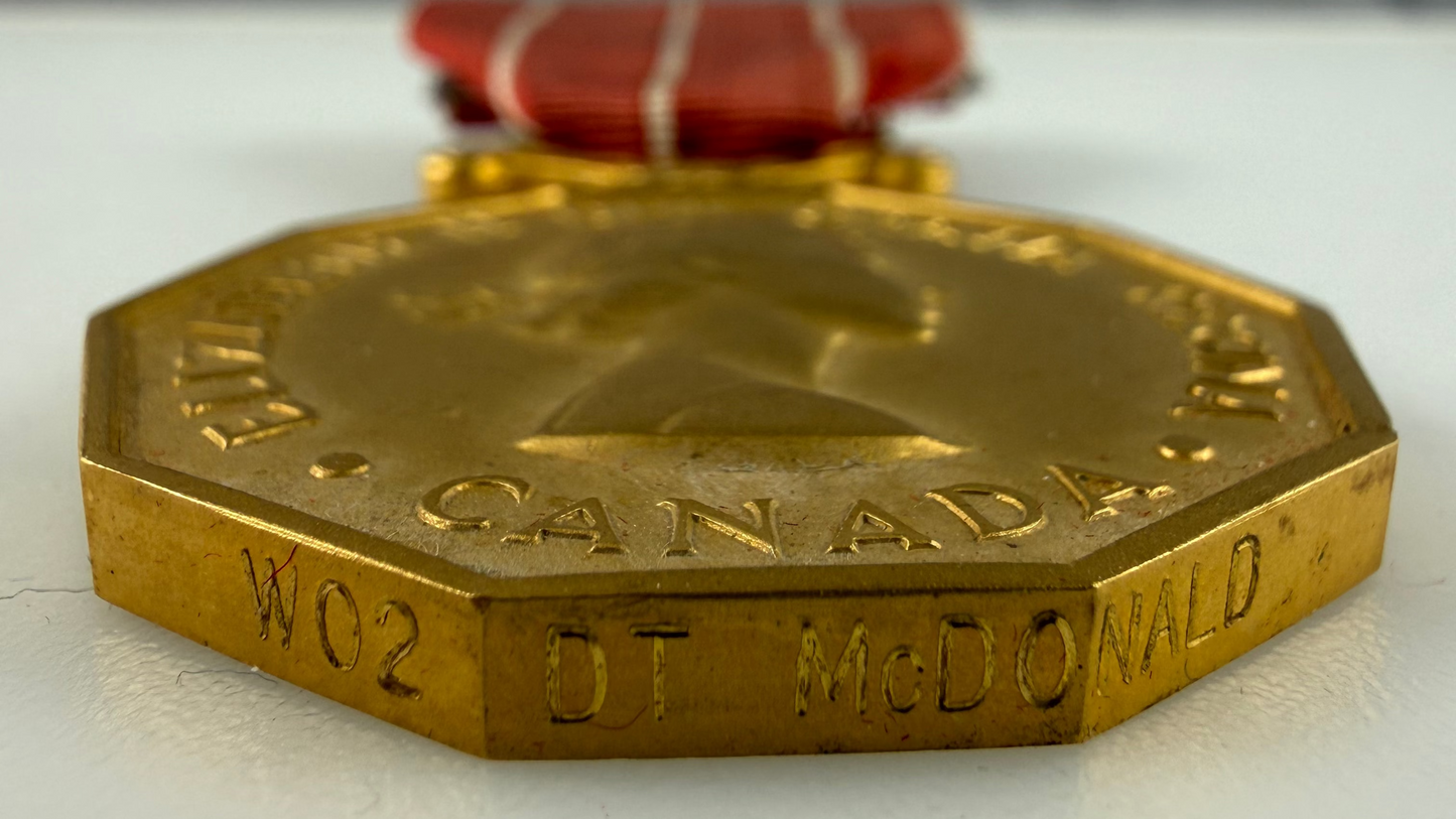 Canadian - WWII - Long Service Medal Group - Mentioned in Despatches - McDonald