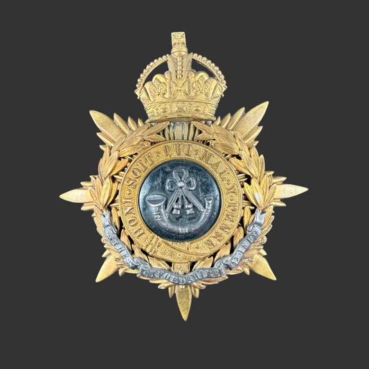 British - Pre-WWI - Oxfordshire Light Infantry - Officers Home Service Helmet Plate