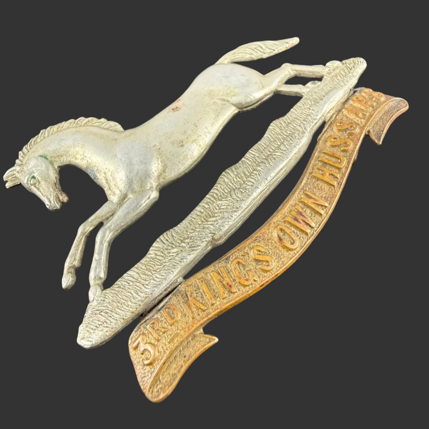British - Pre-WWI - Victorian - 3rd King's Own Hussars Cap Badge