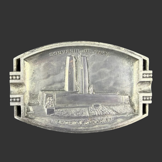 Canadian - Post-WWI - Vimy Ridge Memorial Pewter Ashtray