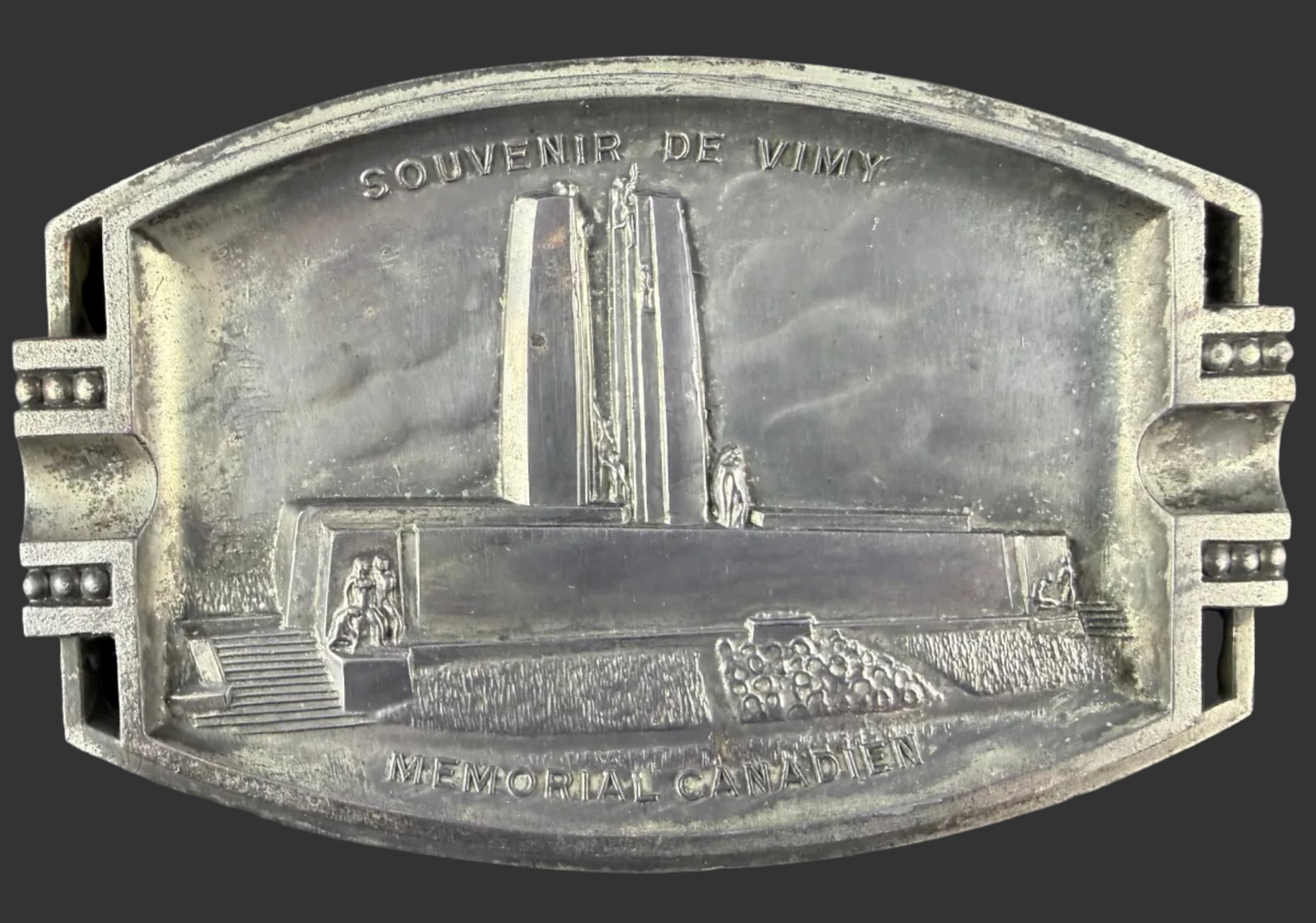 Canadian - Post-WWI - Vimy Ridge Memorial Pewter Ashtray