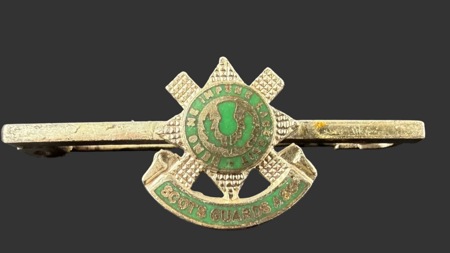 British - WWI-WWII - Scots Guards Association Badge / Tie Pin